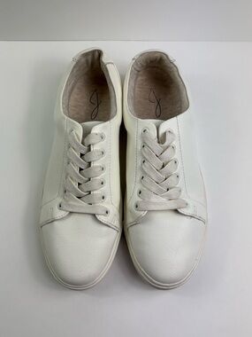 Joie Women's Cream-White Leather Lace-Up Sneakers